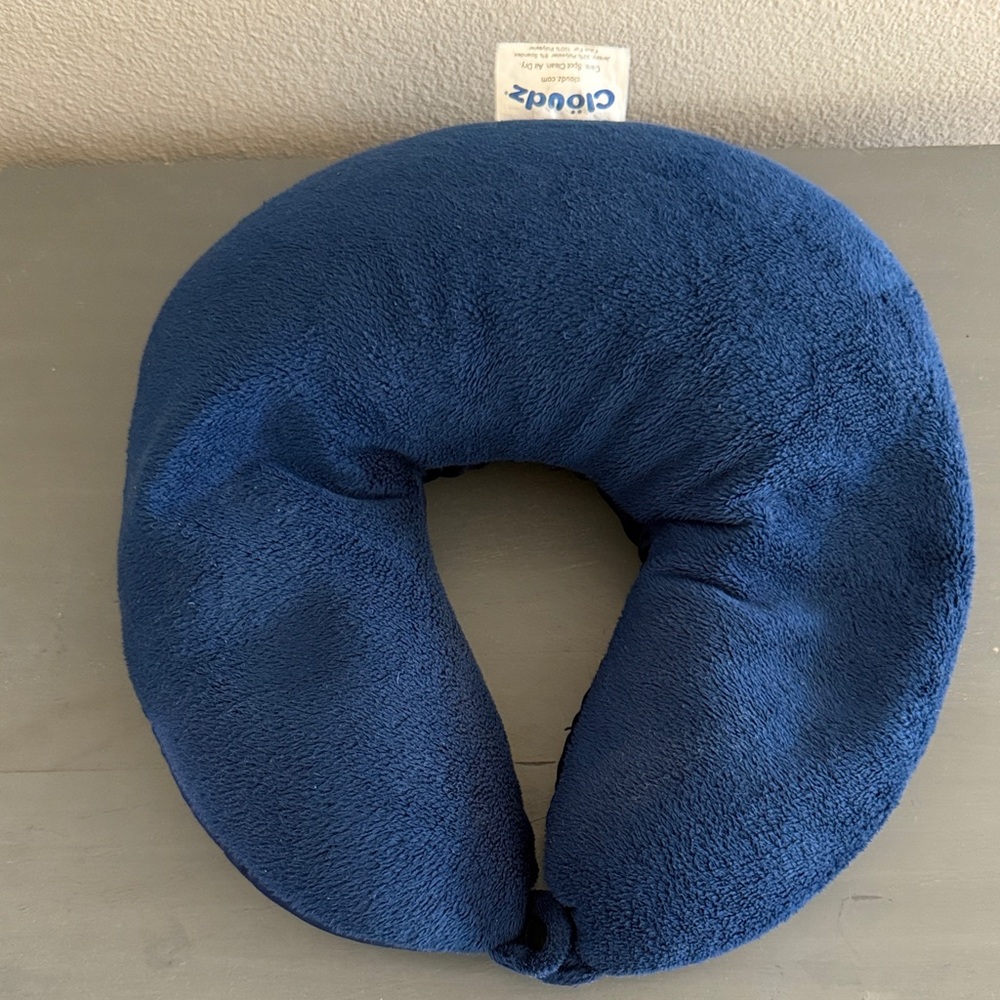 Navy Blue Travel Pillow